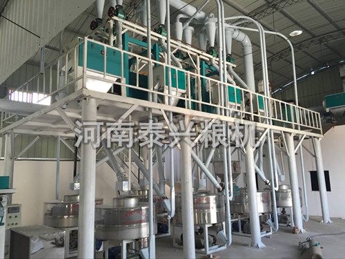 新鄉封丘7組石磨面粉機組安裝案例